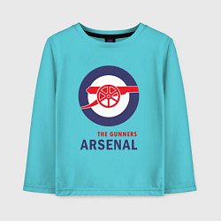 Лонгслив хлопковый детский Arsenal The Gunners, цвет: бирюзовый