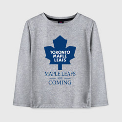 Детский лонгслив Toronto Maple Leafs are coming Торонто Мейпл Лифс