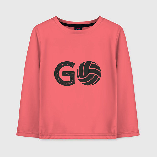 Детский лонгслив Go Volleyball / Коралловый – фото 1