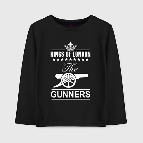 Детский лонгслив Arsenal The king of London Арсенал / Черный – фото 1