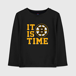 Детский лонгслив It Is Boston Bruins Time, Бостон Брюинз