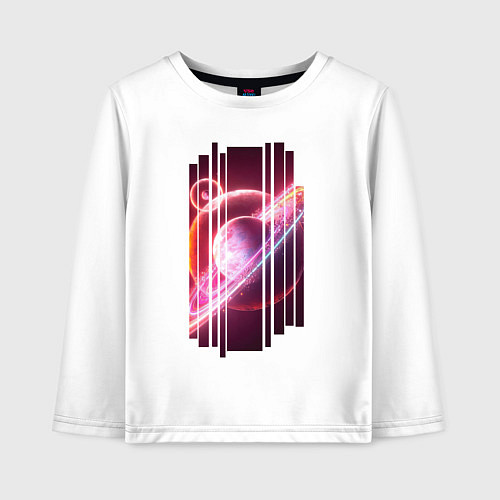 Детский лонгслив Моя Вселенная Космическое настроение / Белый – фото 1