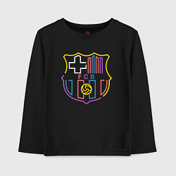 Лонгслив хлопковый детский FC Barcelona - Multicolor 2022, цвет: черный