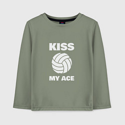 Лонгслив хлопковый детский Kiss - My Ace, цвет: авокадо