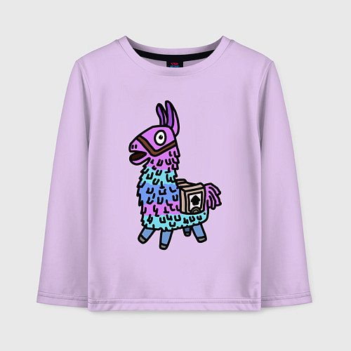 Детский лонгслив Фортнайт Лама Fortnite Lama / Лаванда – фото 1