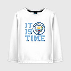 Детский лонгслив It is Manchester City Time