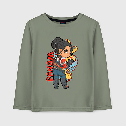 Детский лонгслив Panam Панам Cyberpunk 2077 / Авокадо – фото 1