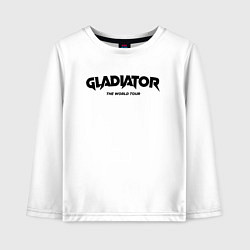 Лонгслив хлопковый детский Глад Валакас Тур, цвет: белый