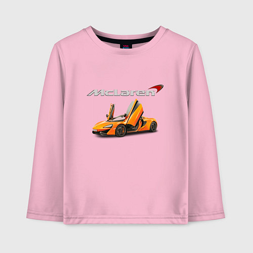 Детский лонгслив McLaren Motorsport / Светло-розовый – фото 1