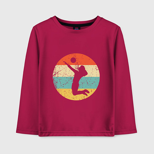 Детский лонгслив Volleyball Set / Маджента – фото 1