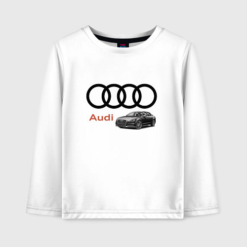 Детский лонгслив Audi Prestige / Белый – фото 1