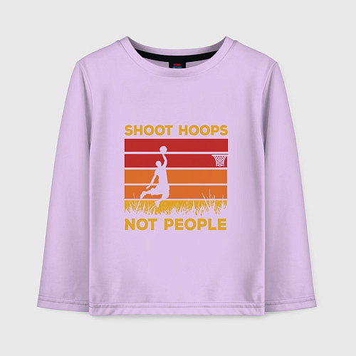 Детский лонгслив Shoot hoops / Лаванда – фото 1