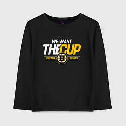 Детский лонгслив Boston Bruins we want the cup