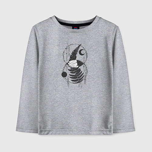 Детский лонгслив Fern Magic / Меланж – фото 1
