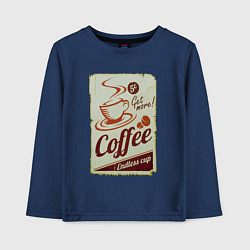 Детский лонгслив Coffee Cup Retro