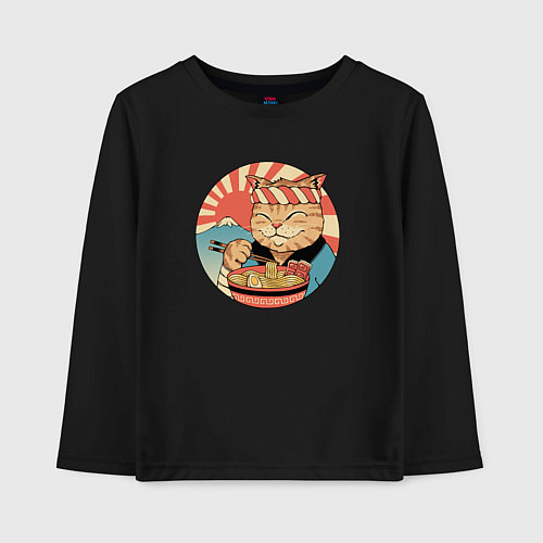 Детский лонгслив Catana Ramen / Черный – фото 1