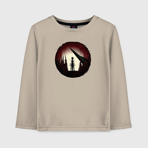 Детский лонгслив Инопланетянка / Миндальный – фото 1
