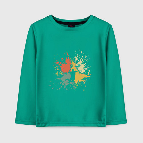 Детский лонгслив Volleyball Jam / Зеленый – фото 1