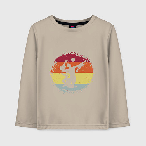 Детский лонгслив Tasty Volleyball / Миндальный – фото 1