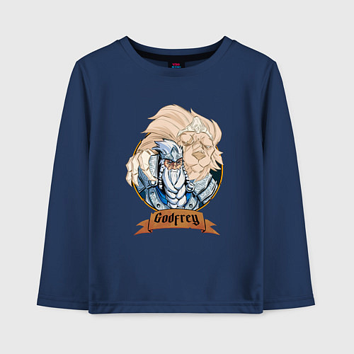 Детский лонгслив Godfrey elden ring / Тёмно-синий – фото 1