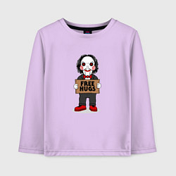 Лонгслив хлопковый детский Free Billy Hugs, цвет: лаванда