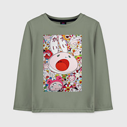 Лонгслив хлопковый детский Еars ТМ, цвет: авокадо