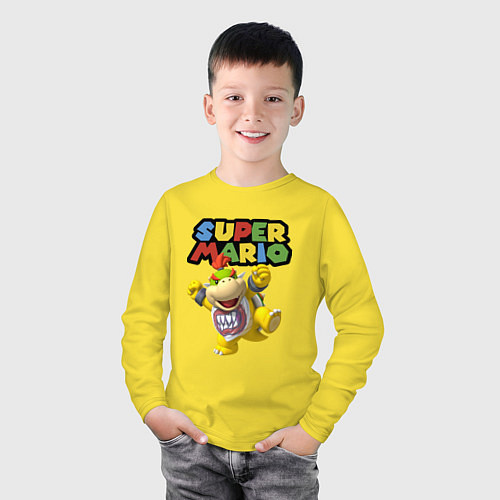 Детский лонгслив Bowser Junior Super Mario / Желтый – фото 3