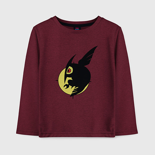 Детский лонгслив Night raid Akame ga kill / Меланж-бордовый – фото 1