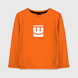 Лонгслив хлопковый детский REC ROOM smile, цвет: оранжевый