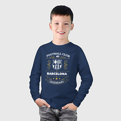 Лонгслив хлопковый детский Barcelona - FC 1, цвет: тёмно-синий — фото 2