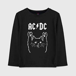 Детский лонгслив ACDC РОК КОТ