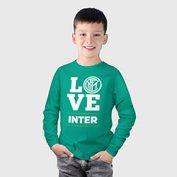 Лонгслив хлопковый детский Inter Love Classic, цвет: зеленый — фото 2