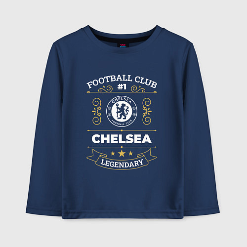 Детский лонгслив Chelsea FC 1 / Тёмно-синий – фото 1