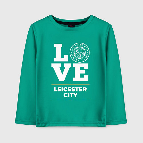 Детский лонгслив Leicester City Love Classic / Зеленый – фото 1