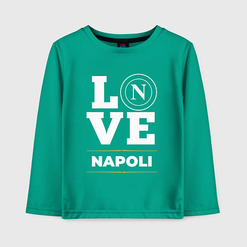 Детский лонгслив Napoli Love Classic / Зеленый – фото 1