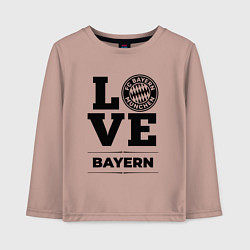 Лонгслив хлопковый детский Bayern Love Классика, цвет: пыльно-розовый