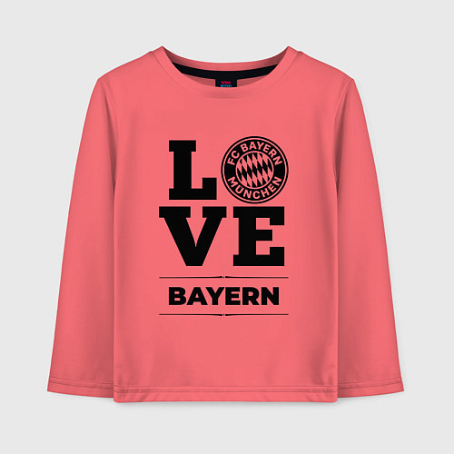 Детский лонгслив Bayern Love Классика / Коралловый – фото 1