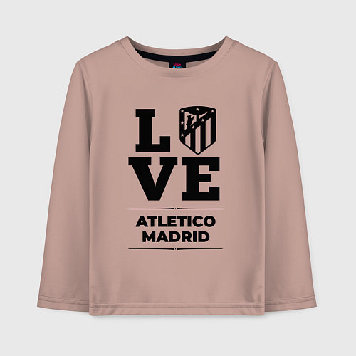 Детский лонгслив Atletico Madrid Love Классика / Пыльно-розовый – фото 1