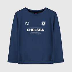 Лонгслив хлопковый детский Chelsea Форма Чемпионов, цвет: тёмно-синий