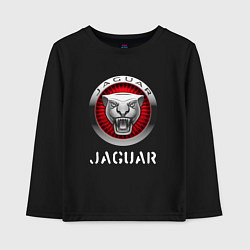 Лонгслив хлопковый детский JAGUAR Jaguar, цвет: черный