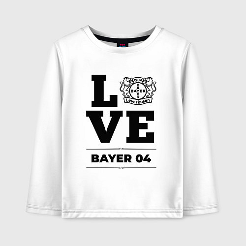 Детский лонгслив Bayer 04 Love Классика / Белый – фото 1