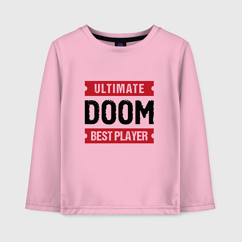 Детский лонгслив Doom Ultimate / Светло-розовый – фото 1