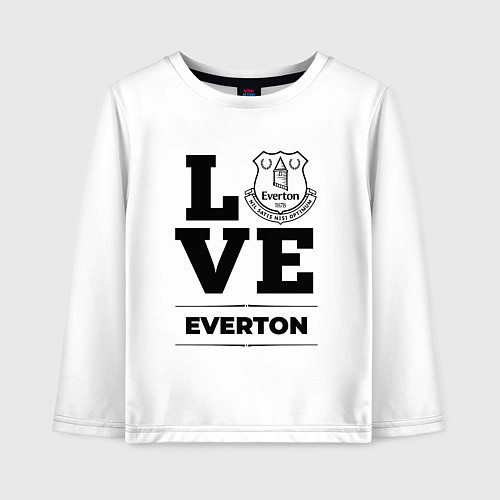 Детский лонгслив Everton Love Классика / Белый – фото 1