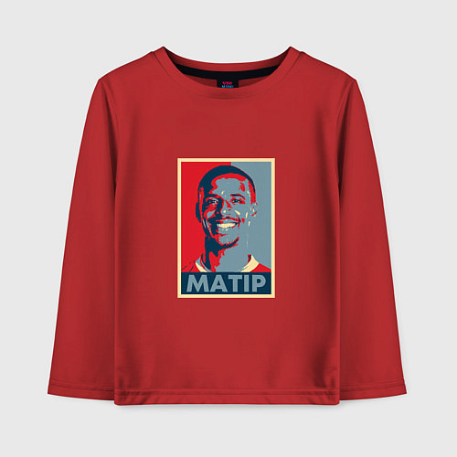 Детский лонгслив Matip - Liverpool / Красный – фото 1