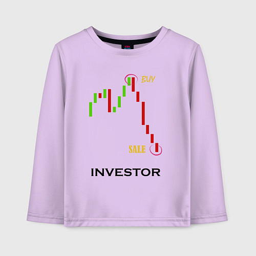 Детский лонгслив Investor / Лаванда – фото 1