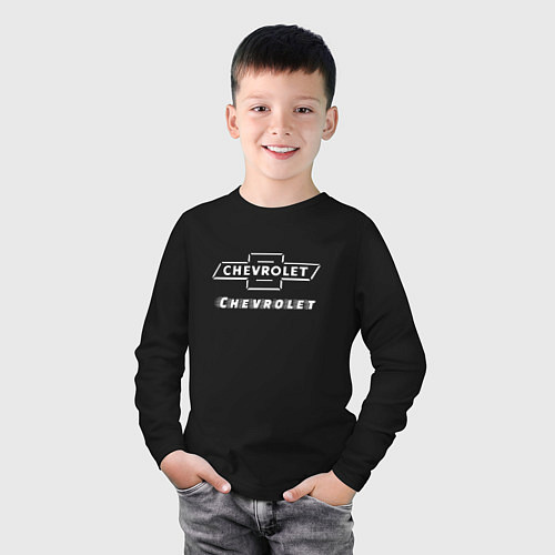Детский лонгслив CHEVROLET Chevrolet / Черный – фото 3