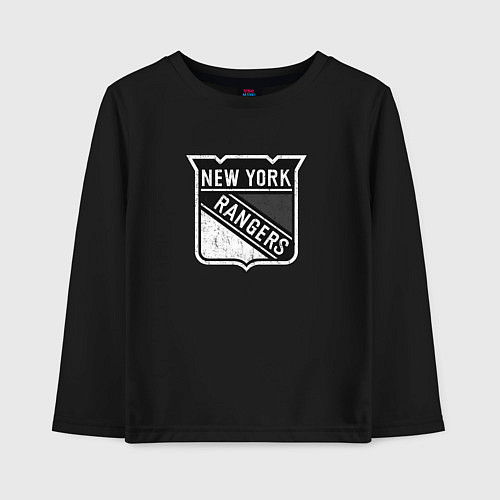 Детский лонгслив New York Rangers Серый / Черный – фото 1