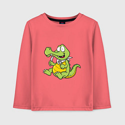 Детский лонгслив Hungry Crocodile
