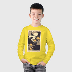 Лонгслив хлопковый детский Miss Traumerei Пианистка, цвет: желтый — фото 2