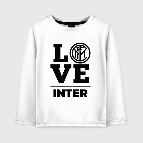 Детский лонгслив Inter Love Классика / Белый – фото 1